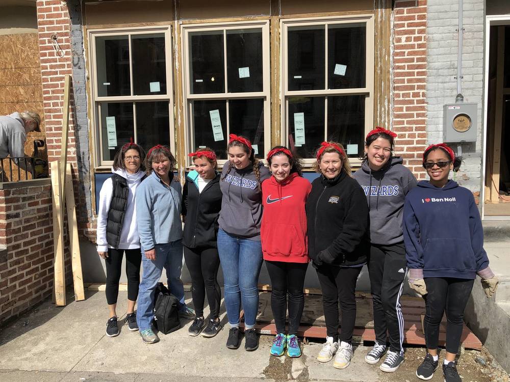 WHS Community Service Club Volunteered for Habitat for Humanity