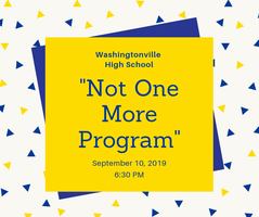 “Not One More Program” at WHS