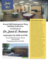 TONIGHT: Round Hill Kindergarten Wing Building Dedication Ceremony
